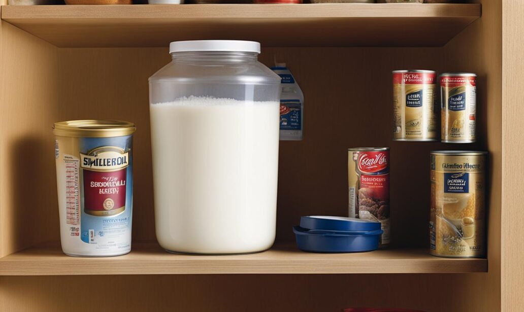 best way to store dry milk