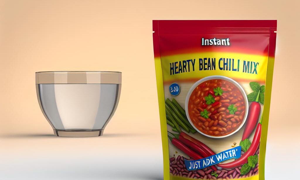 Instant Hearty Bean Chili Mix: Just Add Water!